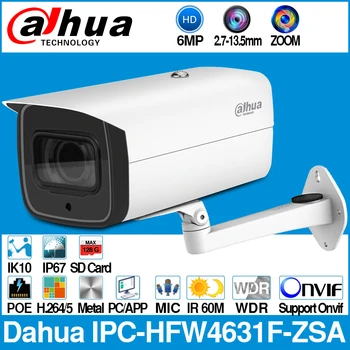 Dahua IPC-HFW4631F-ZSA 6MP Bullet IP Kaamera 5X Suum 2.7~13,5 mm Motoriseeritud VF Objektiivi 60M IR MAX SD-Kaardi Pesa, Built-in MIC IP67 IK10