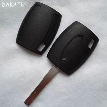 DAKATU Logoga Ford Fiesta, Mondeo Focus C-Max, S-Max, Galaxy Transponder Remote Key Shell Juhul Tühi Fob (Saab paigaldada chip)