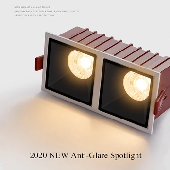 [DBF]2020 Stiilne NR Dazzing Lakke Süvistatav LED Valgusti 14W 24W Juhitava Square LED Ülemmäära Spot Light Pic Taust