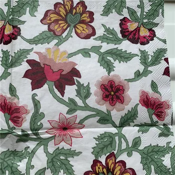 Decoupage pulm servilletas vintage salvrätikud paberist elegantne kudede ilus lill sünnipäeva rätik tabel decor 20 3-kihiline