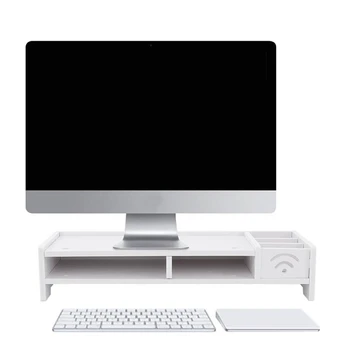 Desktop Kapp Arvuti Ekraani Suurenenud Riiul Multi-layer Sahtel Office Stationery Tarvikud Tarvikud Laud Korraldaja