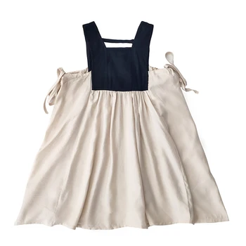 DFXD Suvel teise lapse Tüdrukud Backless Kleit Kids Fashion Elegantne Varrukateta Vest Kleit Laste Riided 2-7T Printsess Kleit Riided