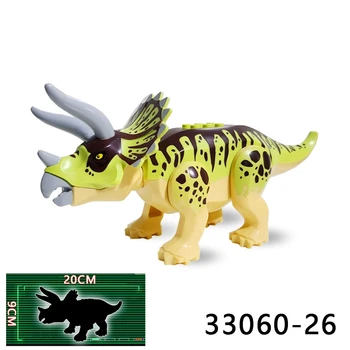 Dinosaurus Haridus-ehitusplokid Sünnipäeva kingitus Kasvatada Huvi Sobib Lastele Jurassic Roheline Dinosaurus Triceratops