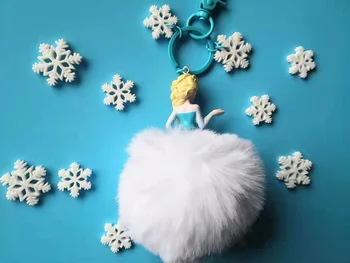 Disney Külmutatud võtmehoidja Kuninganna Aisa Uut Hairball Ripats Võtmehoidja Lumi Cartoon Princess Esitleb Ümber Animatsiooni Võtmerõngast