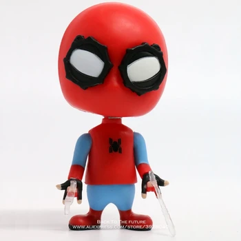 Disney Marvel Avengers spider Tony Stark Armas 10cm Q versioon Tegevus Joonis Anime Teenetemärgi PVC Kogumise Figuriin Mänguasi mudel