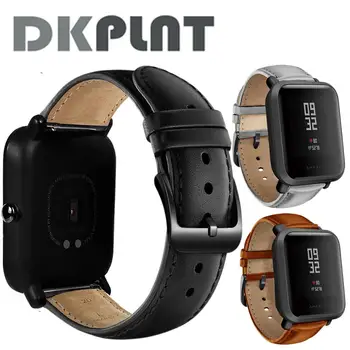 DKPLNT Must Luku Ehtne Nahk Xiaomi huami Amazfit Piiripunkti NATUKE TEMPOT Lite Noorte Watch Band rihm fitness käevõru