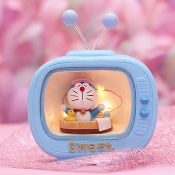 Doraemon Led Night Light Mänguasi Lastele Baby Kids Öö Lambi Doraemon Tegevuse Näitajad Mudel Mänguasjad Sünnipäeva Kingitus Magamistuba Decor