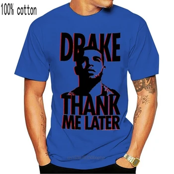 Drake Tänada Mind Hiljem Foto Pilt Valge T-Särk Uus Hip Hop Rap Tee Särk outdoor kanda Tops