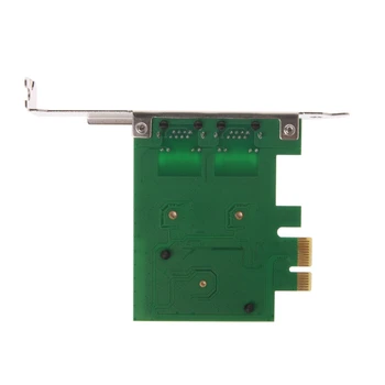 Dual-Port PCI-E X1, Gigabit Ethernet võrgukaart 10/100/1000Mbps Määr Adapter Sep-27A