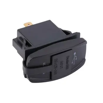 Dual USB-3.1 Võimsus Laadija Carling ARB Rocker-Lüliti Sinine LED Valgus Auto, Paadi 12-24V Veekindel, Tolmu-tõend