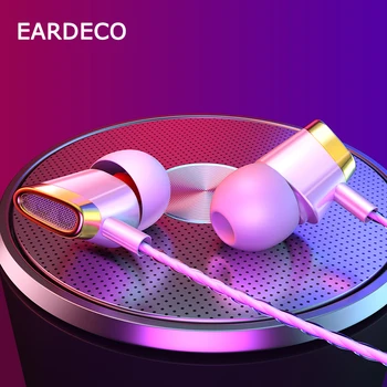 EARDECO Originaal 3.5 mm Juhtmega Stereo Kõrvaklapid, In-Ear Telefoni Kõrvaklapid Earbuds Mobile Headset Bass Kõrvaklapid koos Mikrofoniga Kõrvaklapid