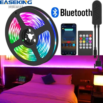 Easeking LED Valgus 5M 10M 15M 20M Bluetooth RGB LED Triip Bluetooth APP Kontrolli LED Tuled Tuba RGB Lint Lindi Neoon