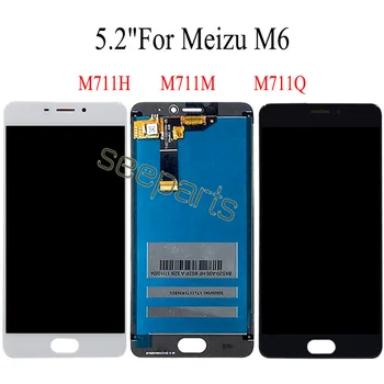 Eest Meizu M6 LCD Ekraan Puutetundlik M711H M711M M711Q M6S LCD M712H M712Q Jaoks MEIZU M6T LCD M811Q Asendamine Ekraani