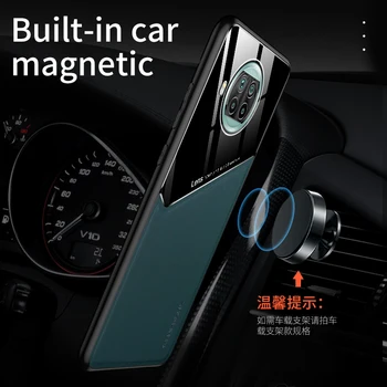 Eest Xiaomi Mi 10T Lite Juhul 10i PU Nahk Läikiv Pehme Raami Kaas Põrutuskindel Fundas Telefoni puhul Xiomi Xiaomi Mi 10T Lite