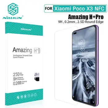 Eest Xiaomi Poco X3 NFC Karastatud Klaasist Ekraan Kaitsja Nillkin Täieliku Katvuse Selge Ohutuse kaitseklaas kohta POCO X3 Globaalne