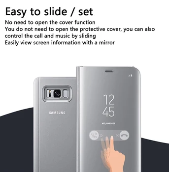 EF-ZG955 Samsung Galaxy S8 S8+ pluss Vertikaalne Peegel Kaitse Kest Telefoni Kate Telefoni Juhul SM-G950F Unistus SM-G955F SM-G950U