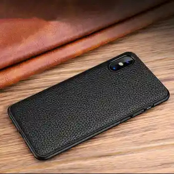 Ehtne Nahk Case For Iphone X XS 11 12 Pro Max Puhul 12 Mini Kaas Anti Koputama Coque Iphone XR SE 2020 7 8 Plus Juhul
