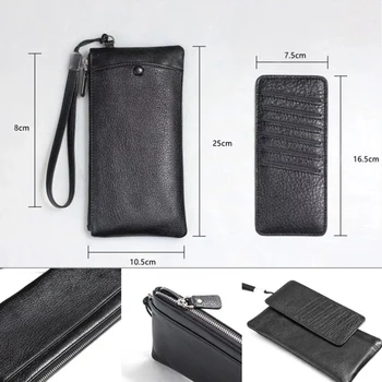 Ehtne nahk telefoni kott iphone 11 Pro Max XS Max XR rahakoti käekotti style Universal 1.0