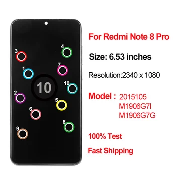 Ekraan Xiaomi Redmi Lisa 8 Pro LCD Dispaly Touch Ekraani Raami Digitizer Asendaja Redmi Lisa 8 Pro Ekraan