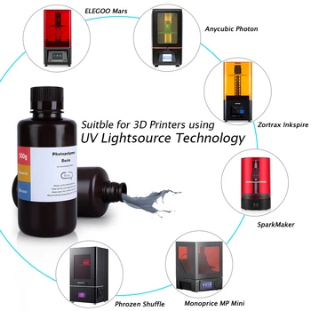 ELEGOO ABS-Nagu 3D Printer Vaik LCD UV-Kuivatamise Vaik 405nm ABS-Nagu Standard Photopolymer Vaik LCD 3D-Printimine Hall 500ml