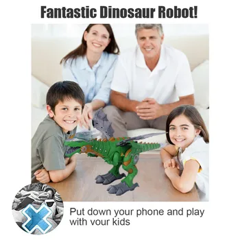 Elektrilised Dinosaurused Mudel Mänguasjad Jalgsi Spray Robot Dinosaurus Koos Valgus-Heli Kiik Simulatsiooni Dinosaurus Mänguasi Poiss Kingitus