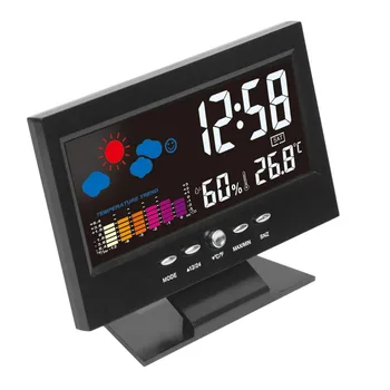 Elektrooniline Digitaalne LCD Temperatuur Niiskus Jälgida Kell Termomeeter Hygrometer Elektroonilised Sise-Kodu Ilmateade Kell