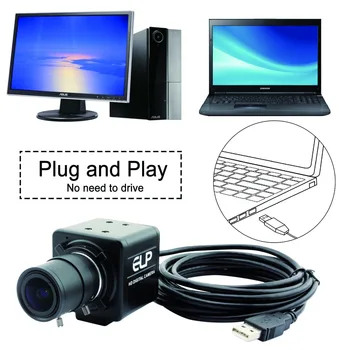 ELP 5-50mm Varifocal Objektiiv 8MP Kaamera USB-3264X2448 MJPEG 15fps Sony IMX179 Video Box Järelevalve Digitaalne Kaamera