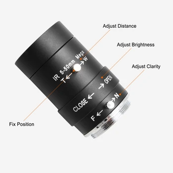 ELP 5-50mm Varifocal Objektiiv 8MP Kaamera USB-3264X2448 MJPEG 15fps Sony IMX179 Video Box Järelevalve Digitaalne Kaamera