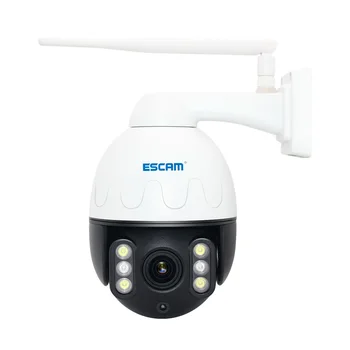 ESCAM Q5068 H. 265 5MP Pan/Tilt/4X Suurendus, WiFi, Veekindel metallkestaga IP Kaamera Toetab ONVIF Kaks Teed Rääkida Öise Nägemise