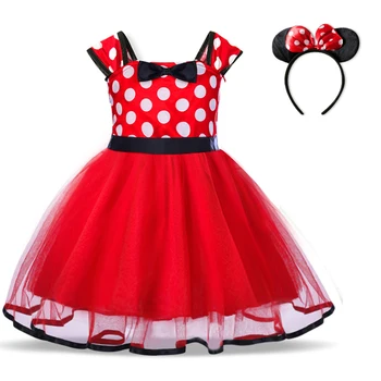 Fancy Mini Mouse Kleit Tüdrukute Suvine Kleit Jõulud Kid Kostüüm Polka Dot Kostüüm 2 6 Aastat, Laste Kostüüm