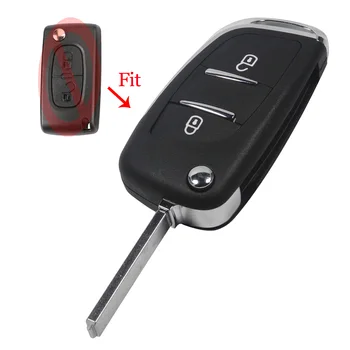 Flip Remote Auto Key Shell Remondil Citroen Berlingo C3 C4 C5 C6 Xsara Picasso Peugeot 307 308 407 408 607 Partner CE0536 2/3BTN
