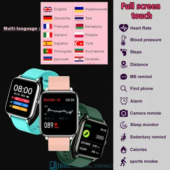 Full Touch Smartwatch Mehed Naised Fitness Tracker Smart Watch Elektroonilise Muusika Kontrolli Smart Kella Andriod IOS Smart-vaata