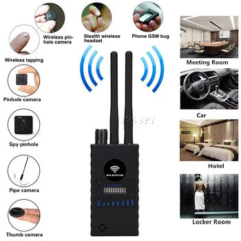 G528B Varjatud Kaamera Detektor Dual Antenni RF Signaali Wifi Salajane, Varjatud Kaamera GSM-Mobiilside Audio GPS Tracker Mini Spioon Bug Scan Finder