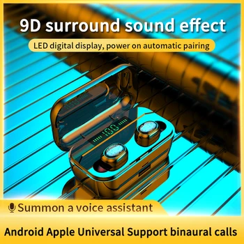 G6S TWS Juhtmeta Kõrvaklapid Kõrvaklapp 5.0 Bluetooth IPX5 Veekindel Sport 3D Stereo Heliga Kõrvaklapid peakomplekti Laadimine Box