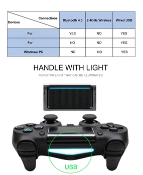 Gamepad Jaoks PS4 Töötleja Android Telefon Gamepad For PC 4 Dualshock Juhtnuppu puldiga PS4 Traadita Bluetooth-Kontroller