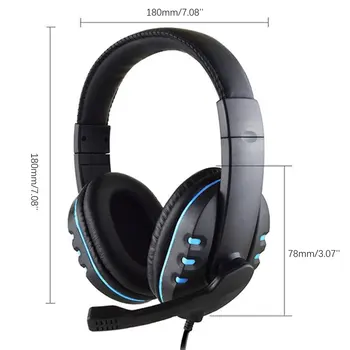 Gaming Headset Stereo Surround Kõrvaklappide 3.5 mm Juhtmega Mic PS4 Sülearvuti Xbox üks Mängija Kõrvaklappide