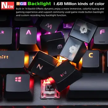 Gaming Klaviatuuri vene Mehaaniline Keyyboards Sinine Punane lüliti 60% suuruse mini 61 Klahvi, RGB Taustvalgus Gamer Arvuti hispaania CK61