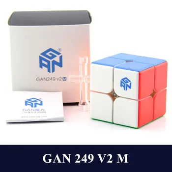 GAN249 Magic Cube V2M Magnet 2x2x2 Magic Cube GAN249 V2M Puzzle Cube GAN249V2M 2x2 Magnet-Speed Cube Haridus Mänguasjad