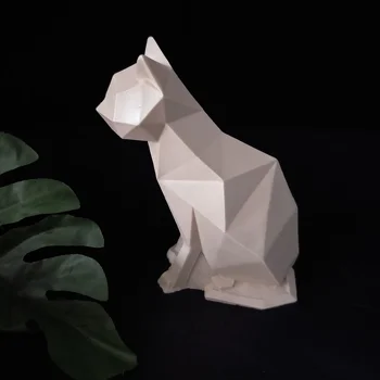 Geomeetriline 3D Silikoon Loomade Hallituse Geomeetria kassi kujuga silikoonist hallituse Põhjamaade stiilis DIY Kodus Töölaua kaunistus hallituse tsement Hallitusseened