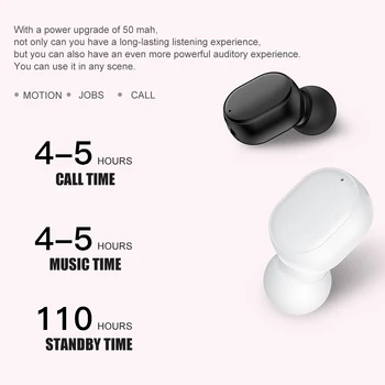 Gertong Armas Single In-ear Earbuds S8 5.0 Kõrvaklapid iPhone Samsung Huawei Xiaomi Hifi Heli Kvaliteet Intelligent Touch Earset
