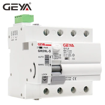 GEYA GRD9L-S RCCB Recloser koos RS485 liidese 4P 25A 40A 63A 30 ma 100mA 300mA RCD