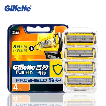 Gillette Fusion Proshield Habemenuga 5 Kihti Tera Käsitsi Habeme Raseerimine Pardlid Pardel Labad Mehe Nägu Hooldus Juustele Ohutu Eemaldamine