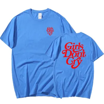 Girls Dont Cry Print T-särgi Suvel Harajuku Meeste t-särk, Lühikese Varrukaga t-särk Trükitud Streetwear Pluss-suurus valget Tshirt