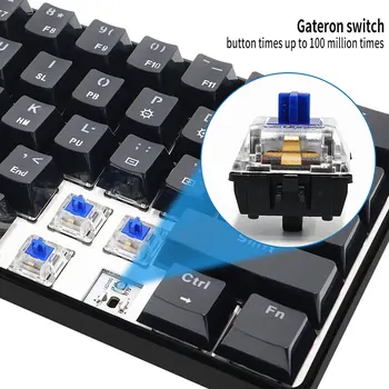 GK61 Swappable 60% RGB Klaviatuuri Kohandatud Komplekt PCB paigaldusplaadi Juhul Gamer Mehaaniline Tunne Klaviatuuri Mängu RGB Klaviatuur