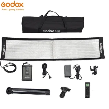Godox 30*120cm FL150R 150W Paindlik Kokkupandav Riie LED Video Valgus 3300-5600K Bi-color Kontroller puldiga X-kujuline