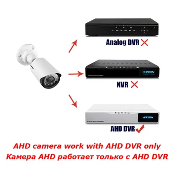 H. VAADATA 1080P AHD Kaamera Väljas CCTV Kaamera videovalve Komplekt Analoog Kaamerad Väljas Järelevalve Kaamerad VIDEOVALVE Komplekt