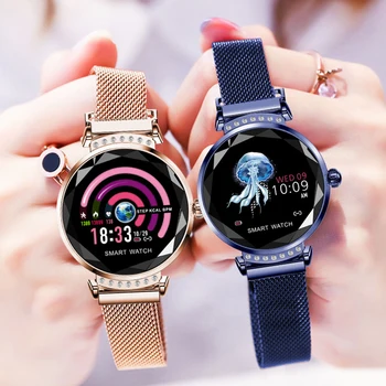 H2 Luxury Smart Watch Naiste Veekindel Daamid mood Smartwatch Südame Löögisageduse Fitness Tracker Android ja IOS Telefoni PK B80 H1 H8