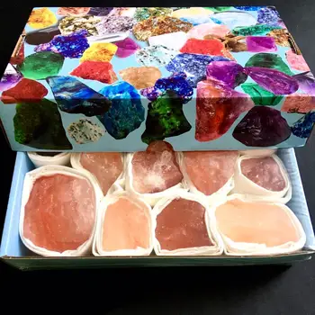 Himaalaja Sool kivi Looduslik töötlemata kivi Crystal Käsitsi Nikerdatud Home Decor Õhku Puhastav Komplekt kastid