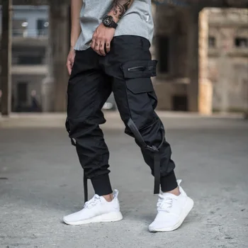 Hip-Hip Streetwear Meeste Must Lasti Joggers Püksid 2019 Mehed, Sõjaline Stiil Casual Kamuflaaž Püksid Püksid Haaremi Pükste WJ221