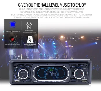 Hot Müük 1 Din Auto Raadio USB-AUX-FM-MP3-Mängija 12V pult Audio Stereo Bluetooth SWM 8809 Sõiduki SD TD Kaart
